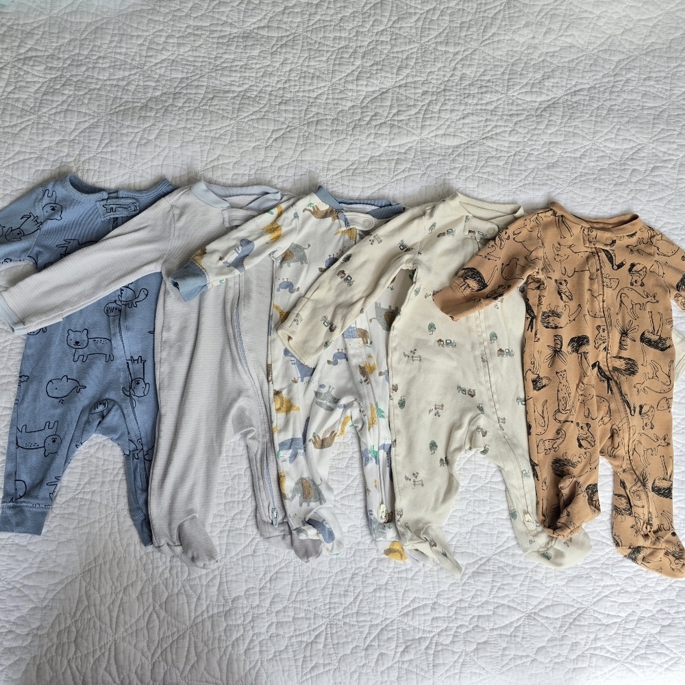 Carter's Cotton Footed Footless Sleeper Pajamas 3 Months